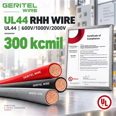 Cebl Pŵer Copr 300 Kcmil RHH Ar gyfer Switshis Masnachol A Diwydiannol